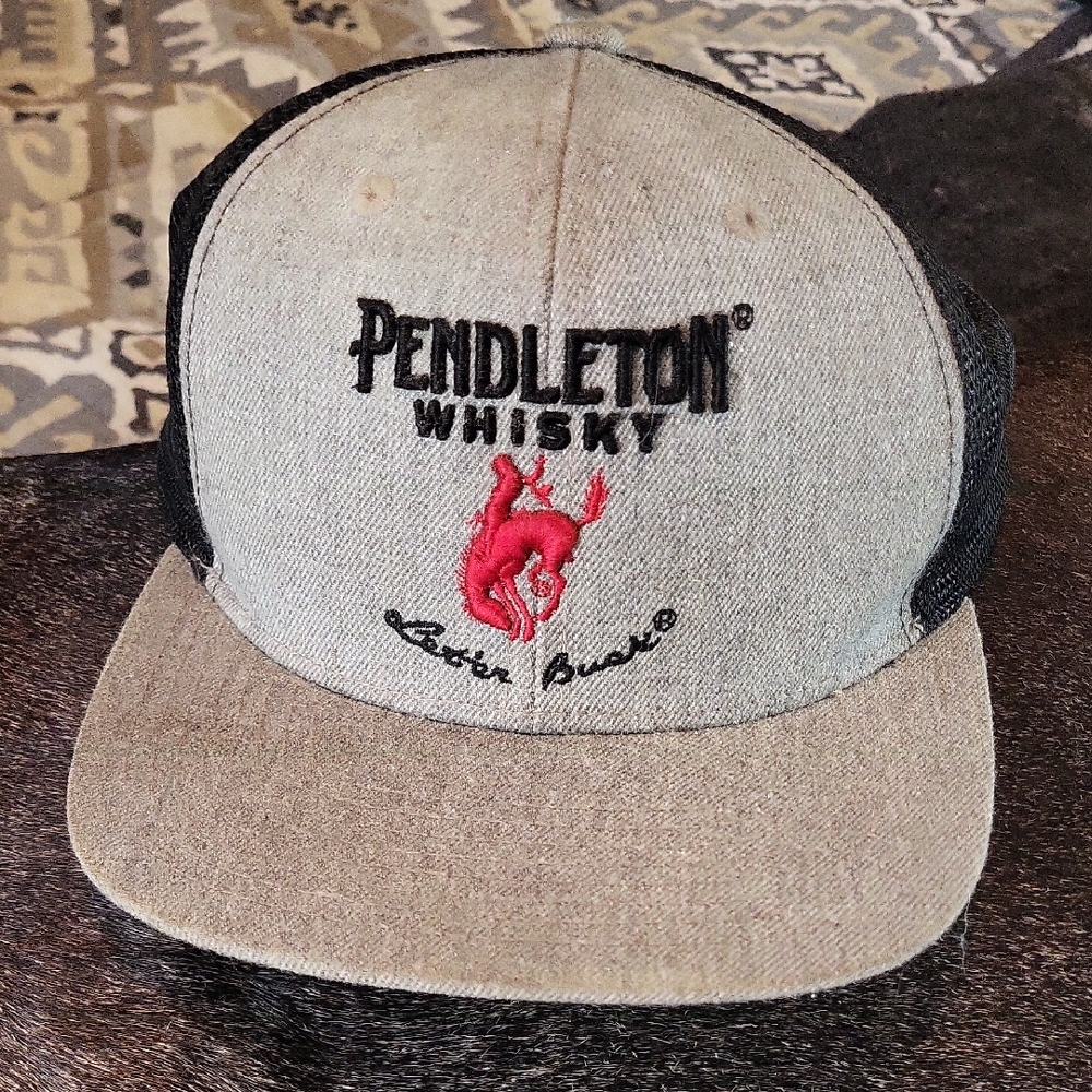 Pendleton Whisky Gray and Black Cap